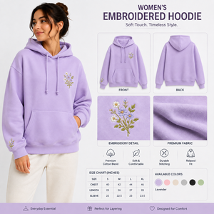เสื้อสเวตเชิ้ตมีฮู้ดสีลาเวนเดอร์สำหรับผู้หญิงไซส์ใหญ่ แขนยาว ผ้าฝ้ายถัก สีพื้น ใส่ได้ในฤดูใบไม้ร่วง - Product Image 5