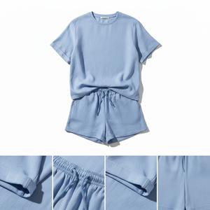 Conjunto de Camisetas de Verano para Hombre, 100% Algodón, Tejido de Rizo, Ecológico, Diseño Sólido, Casual, Estampado - Product Image 2