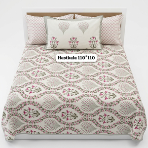 Sábanas de algodón estampadas a mano, hechas a mano para mayor comodidad y estilo, OEM, venta al por mayor, etiqueta privada, suministro global para exportación. - Product Image 1