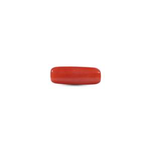 Natural Red Coral Loose Gemstone 5.85 Carat Oval Cut 10x12mm for Fine Jewelry - Product Image 2