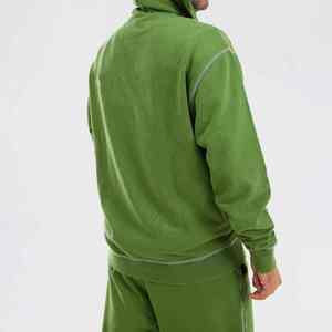 Breathable Heavyweight Zipper Tracksuit OEM Manufacturer Premium Quality Rhinestone And Acid Wash <b>Men's</b> Streetwear Tracksuit <b>Men</b> - Product Image 4