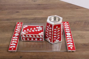 ชุดเรซิ่นฝังลายพร้อมเทียนหอมและกล่อง สำหรับของขวัญรอมฎอนและอีด - Product Image 6