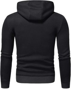 Sweat-shirts à capuche unis pour hommes, en polaire zippée, service OEM, pour adultes, hiver, tricoté, vierge, à capuche - Product Image 1