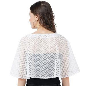 Poncho en crochet pour femme, cape transparente, châle ample, style bohème, paréo de plage - Product Image 3