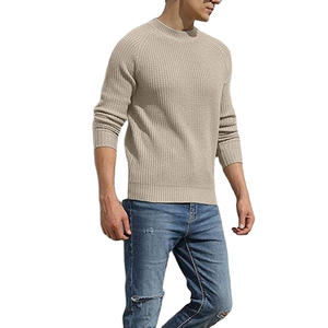 <b>Men</b> Mock Neck Knit Sweater Soft Warm <b>Long</b> Sleeve Casual Fashion Comfortable Winter Autumn Daily Wear Custom OEM ODM Supplier - Product Image 1