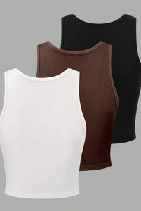 เสื้อครอปแคมิสุดฮิตขายส่งสำหรับผู้หญิง สไตล์ฤดูร้อน ทรงเข้ารูป กระชับรูปร่าง เหมาะสำหรับใส่ลำลอง คุณภาพดีแต่ดูหรูหรา - Product Image 5