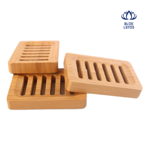 Premium Quality <b>Bamboo</b> <b>Soap</b> Holder Tray Natural Wood Bathroom Organizer - Product Image 1