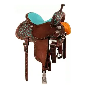 SK International Top Quality Pure Leather Western Saddle for Horse Riding Available at Bulk Price from India
