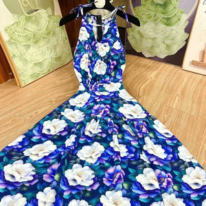 Vestido Maxi de Seda para Mujer, Sexy, Estilo Princesa, Manga Corta, Lavable, Simple, Natural, Casual/Formal, Elegante y Cómodo para Diversas Ocasiones - Product Image 1