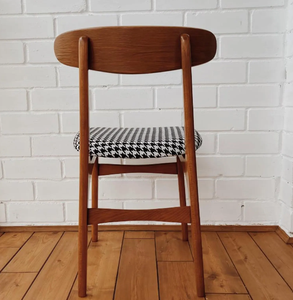 Chaise de salle à manger mi-siècle en bois massif, couleur naturelle, pour la maison et l'hôtel – Offre spéciale - Product Image 4