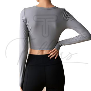 Crop top femme personnalisé avec logo 2026, vente en gros, coton confortable de haute qualité, crop tops sexy pour femmes - Product Image 3