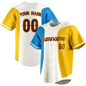 Custom Unisex Baseball Jersey Personalized Team Name Number Sublimated Print Moisture Wicking Short Sleeve Adult Uniform - Product Image 1