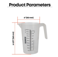 Jugs de mesure manuels pratiques avec transfert de liquide ultra-précis, capacité de 1000 ml pour applications aérospatiales