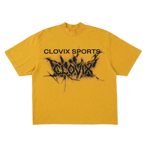 เสื้อยืดแขนสั้นผู้ชาย CLOVIX SPORTS ลายกราฟิก สไตล์สตรีท คอกลม ผ้าฝ้าย ทรงปกติ แฟชั่นหรู ราคาถูก - Product Image 5