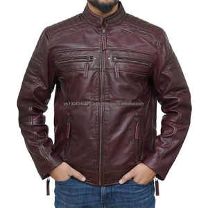 Factory Direct New Custom Genuine Leather <b>Winter</b> Zip up OEM&ODM Service Professional Made Less Price New Men Leather <b>Jacket</b> - Product Image 4
