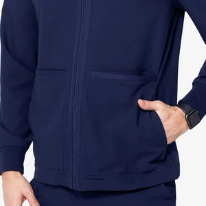 Uniforme médical 2026 pour infirmiers, bleu marine, blouses d'hôpital pour hommes, vestes d'infirmier à col montant - Product Image 5