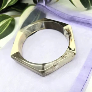 Bracelet manchette en résine fait main pour soirée, produit très vendu, sans nickel, sans plomb, turquoise, qualité classique - Product Image 1