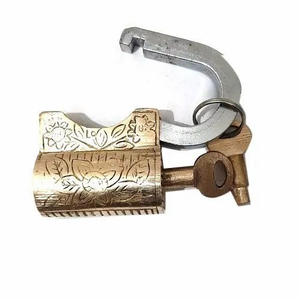 Candado de Latón Vintage, Candado Decorativo de Latón, Candado de Seguridad Ornamentado de Estilo Antiguo para Puerta, Gabinete, Caja, Arcón, Decoración del Hogar - Product Image 6