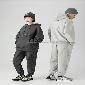 Ensemble de survêtements et de sweats à capuche unisexes en polyester/coton léger et respirant, taille plus, avec logo personnalisé, pour les sports d'hiver - Product Image 3