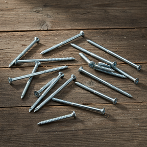 Tornillo para Madera de Acero al Carbono Marca PDC, Rosca Gruesa Parcial, Punta Afilada, Óxido Negro, Métrico/Pulgada, Buen Precio - Product Image 1