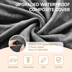 4FT Bean Bag <b>Sofa</b> <b>for</b> Adults and Teens Soft Round <b>Sofa</b> with Removable Flannel <b>Cover</b> and Memory Foam Filling - Product Image 2