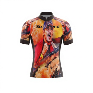 Jersey de Ciclismo Personalizado OEM con MOQ Bajo, Secado Rápido, Impresión por Transferencia de Calor, 100% Poliéster, Manga Corta, Ropa Deportiva Unisex de Fábrica - Product Image 3