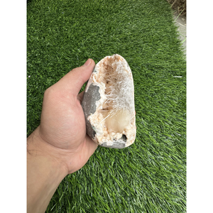 Natural Scolecite with Yellow Stilbite on Mordenite <b>Crystal</b> <b>Cluster</b> Mineral Specimen for Decor and Collection - Product Image 4