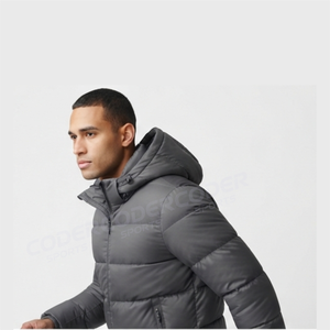 Vestes matelassées chaudes en duvet de canard et 100 % polyester, avec poches latérales, à capuche, pour homme – Collection Hiver - Product Image 6