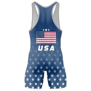 Traje de Lucha Personalizado de Punto con Spandex/Poliéster Antiencogimiento, Uniforme Casual OEM de Tallas Grandes - Product Image 4