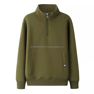 Vente en gros Sweat-shirt fitness à fermeture éclair personnalisé pour hommes coupe régulière pull sport à col montant Sweats à capuche numériques d'hiver - Product Image 4