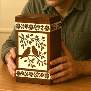 Custom Engraved Wooden Resin Urn <b>Box</b>: Pet/Human <b>Memorial</b> <b>Keepsake</b> urn <b>Memorial</b> <b>Keepsake</b> by AYAANS - Product Image 2