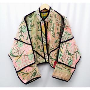 Handmade <b>Vintage</b> Indian Premium Kantha <b>Jacket</b> for <b>Women</b> Winter Boho Hand Quilted <b>Jackets</b> Open Front <b>Jacket</b> - Product Image 1