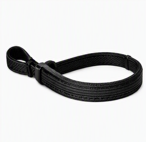 Correa de Muñeca Ajustable de Nailon con Logotipo Personalizado, Cinta Protectora para Ejercicio, Diseño Trenzado Negro, Ajuste Universal Duradero - Product Image 4