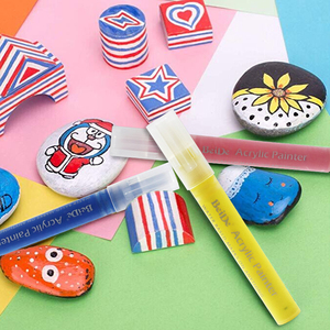 Ensemble de marqueurs de <span class=keywords><strong>peinture</strong></span> imperméables de qualité supérieure, pointe en <span class=keywords><strong>feutre</strong></span> d'art, stylo de <span class=keywords><strong>peinture</strong></span> acrylique pour <span class=keywords><strong>peinture</strong></span> de roche, vitrail, papier, <span class=keywords><strong>peinture</strong></span> sur tissu, - Product Image 6