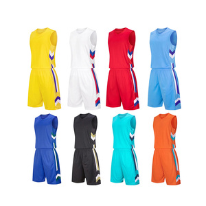 Custom Orange Basketball Uniform Set Sleeveless V-Neck Jersey Matching Shorts Sublimated Print Moisture Wicking <b>Athletic</b> Wear - Product Image 5