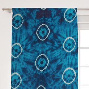 Rideau en coton imprimé tie-dye, style bohème, fait main, pour salon et chambre, vente en gros, Inde - Product Image 3