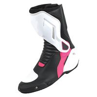 Bottes de moto Drain Sports DS-MCB-1905 d'hiver brodées à fermeture éclair, montantes, imperméables, légères, design personnalisé