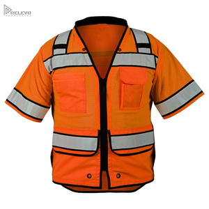 Gilet de sécurité haute visibilité RELEVO INDUSTRIES, norme ANSI classe 2, manches courtes, multi-usages, réfléchissant, vêtements de travail - Product Image 3