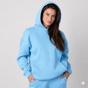 Nouvelle Collection – Sweats à Capuche Personnalisés pour Femmes, Grammage Lourd, Gaufrés, en Polaire Unie, Grande Taille, en Coton - Product Image 1