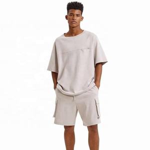 2025 personnalisé hommes Streetwear grande taille ensemble respirant 100% coton été décontracté Shorts chemise BFS-SS-001-Includes confortable - Product Image 1