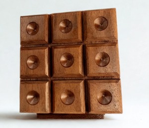 Handmade Wooden Tic Tac Toe Board Game Luxury <b>Coffee</b> <b>Table</b> Decor Vintage Naughts and Crosses Brain Teaser Game Set Board Game - Product Image 4