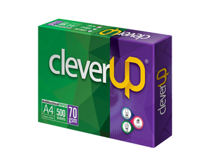Papier pour imprimante Clever A4 70, blancheur 92%, format 210x297 mm, 70 g/m², 5 rames, 500 feuilles par ramette, 5 ramettes par carton - Product Image 1