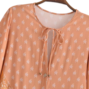 Vestido Midi Estampado Floral para Mujer, Elegante para Uso Diario - Product Image 5