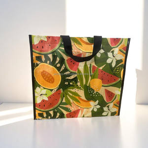 Alta calidad logotipo personalizado impreso no tejido tamaño mediano hombro cierre Tote bolsas de compras PP mango Vietnam laminado al por mayor - Product Image 2