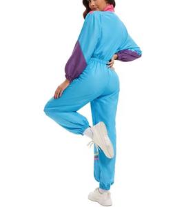 Unisex Solid <b>Tracksuit</b> Full Length Zipper Stand Collar <b>Y2K</b> Style Regular Fit 100% Polyester Autumn Casual Lightweight - Product Image 2