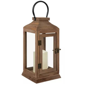 Elegant Selling Metal & Glass Triangle Shape Home Decor <b>Lantern</b> made of durable metal for indoor & outdoor use in <b>Gold</b> Finish - Product Image 4