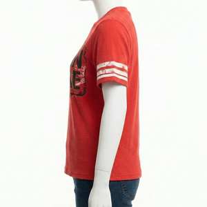 Wholesale Fully Customizable Eco-Friendly Breathable Print O-Neck Women's High Street Wear Slim Fit Quick Dry Spring/Summer - Product Image 3