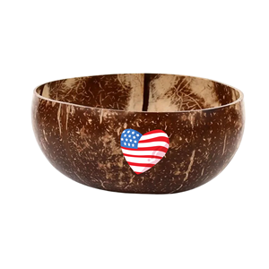 Tazón de Coco para Comida, Ensalada, Bocadillos, Diseño Patriótico Impreso en 3D para el 4 de Julio, Día de la Independencia, de Vietnam - Product Image 6