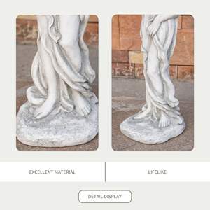 Elegante Escultura Clásica de 34.6 Pulgadas de Alto para Decoración de Jardín Interior o Exterior, Estatua Premium - Product Image 3