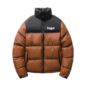 Winter Men's Casual Stand Collar <b>Plus</b> <b>Size</b> <b>Waterproof</b> Windproof Zipper Knitted Bomber Puffer <b>Jackets</b> Wool Liner OEM High-quality - Product Image 5